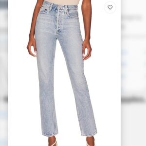 Agolde Riley Crop Straight Jeans